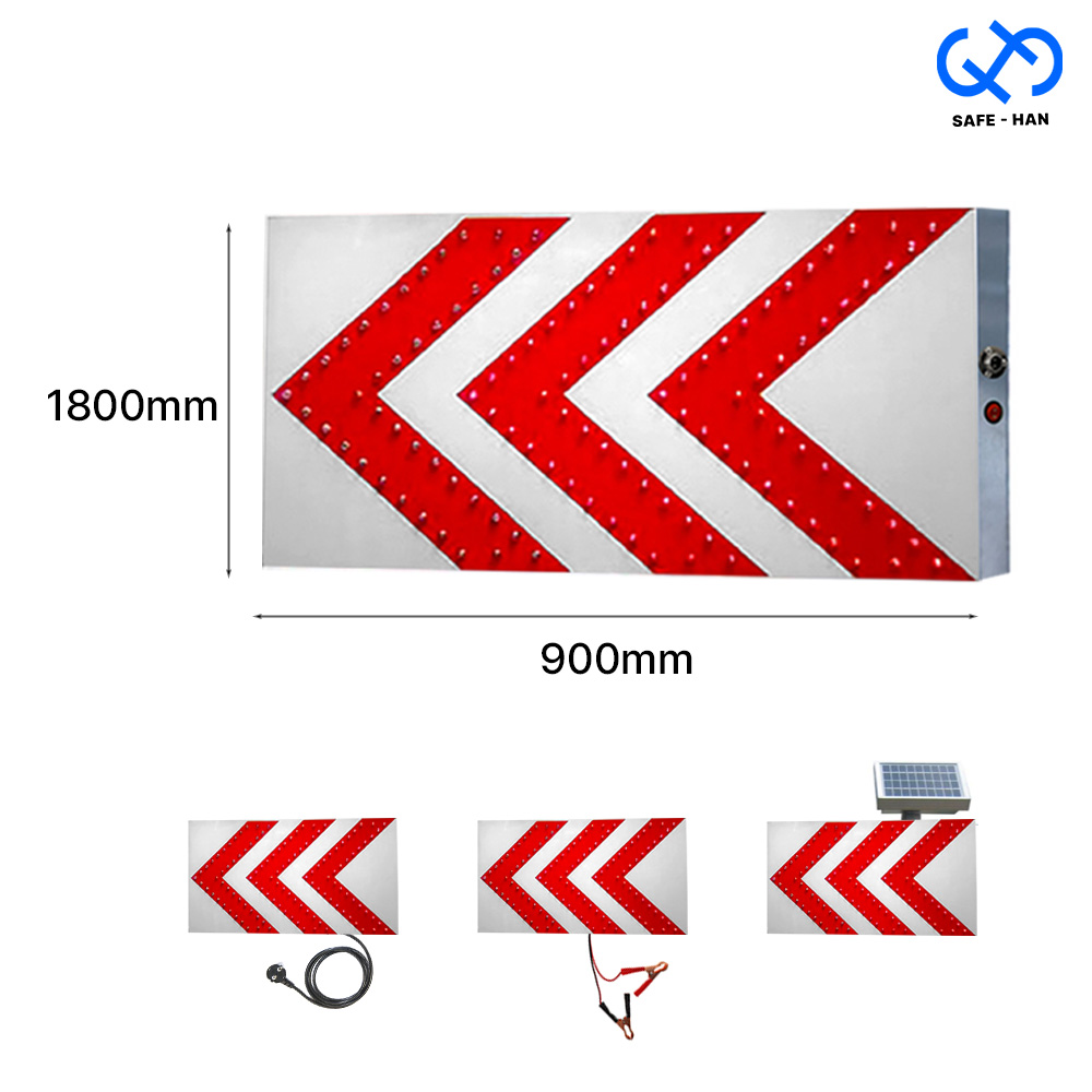세이프한 1800x900 백적 LED 점멸 3줄 갈매기 표지판, AC (백적갈매기1800x900) 511,500원