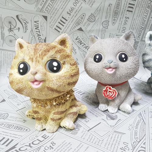 수제몰드 앉은고양이 (3D) # 고양이몰드 야옹이몰드 석고몰드 석고방향제몰드 빅몰드 45,000원