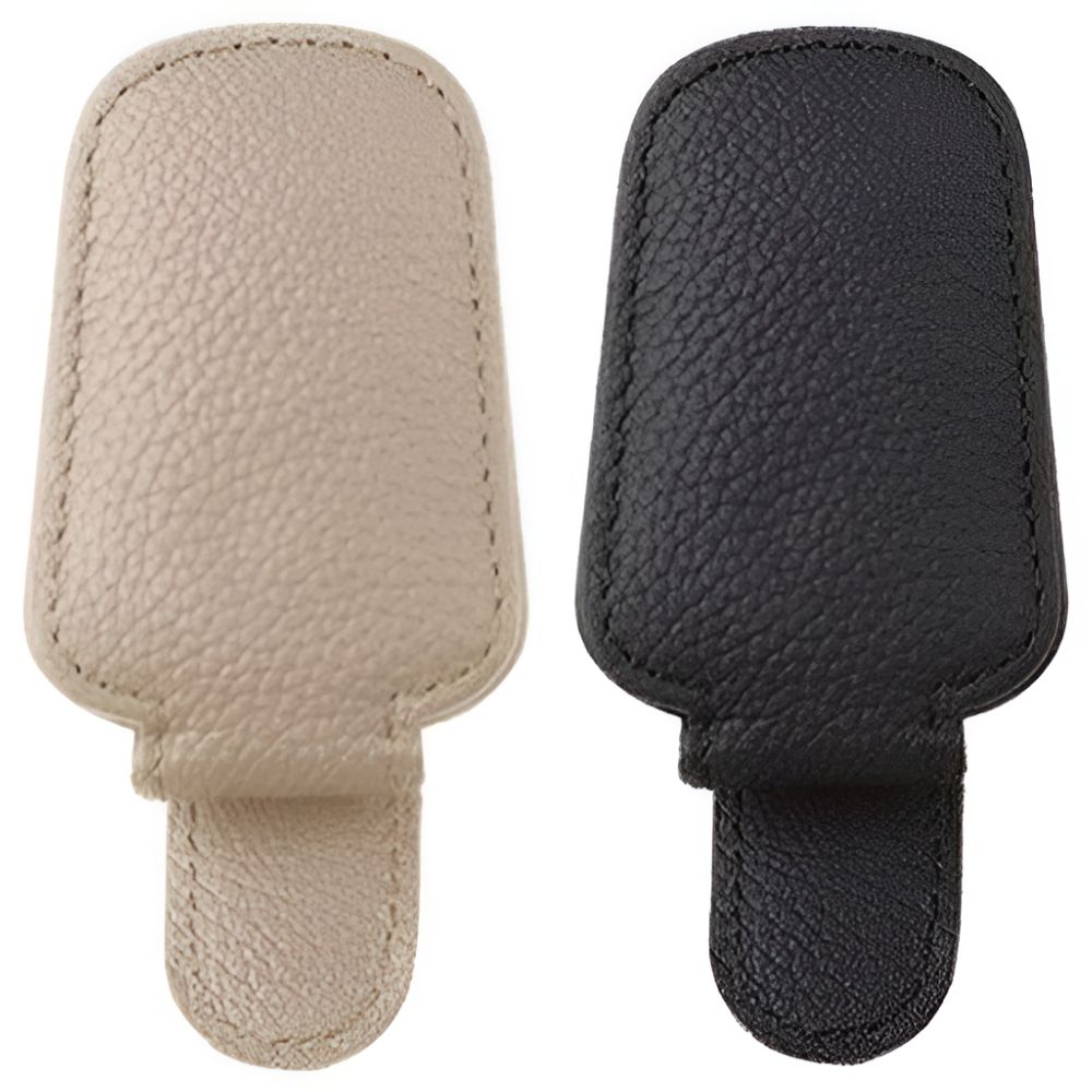 리카렌 차량용 안경 클립 거치대, 1개, 베이지+블랙 10,000원