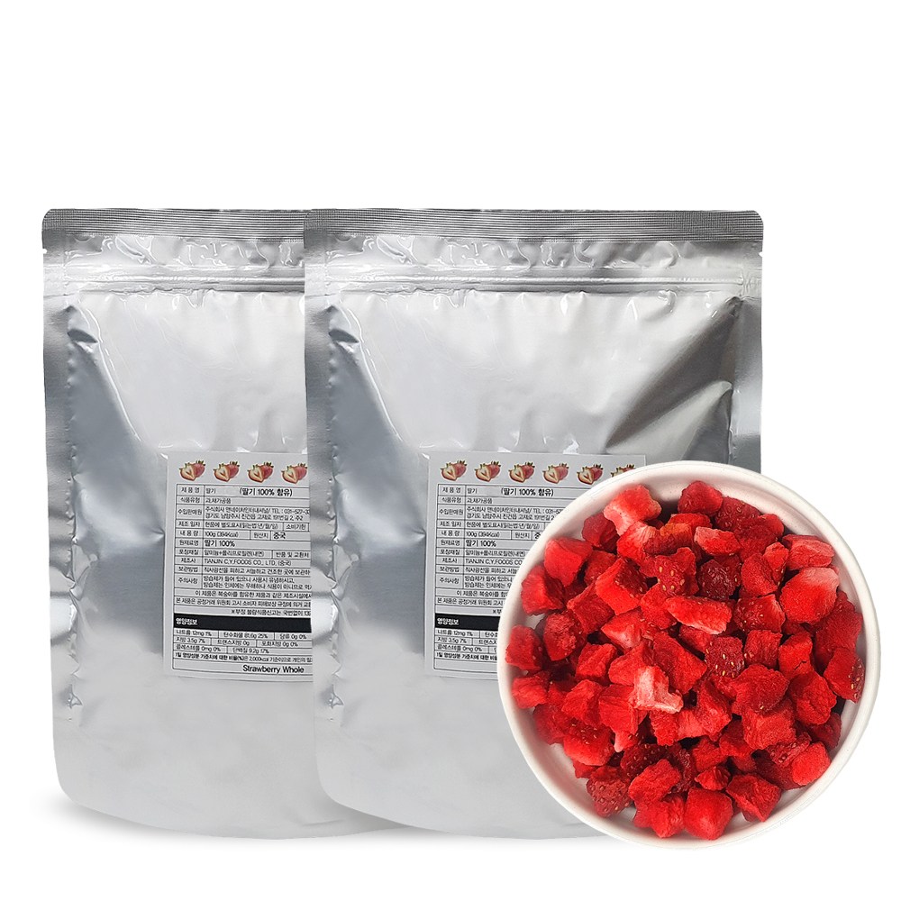 앤네이처 동결건조 딸기다이스 6mm, 2개, 100g 22,800원