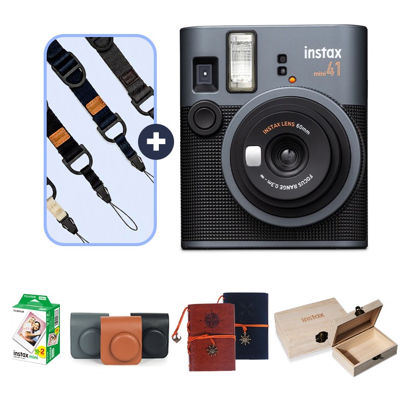 인스탁스 미니41 즉석카메라 선물세트 + 스트랩증정, 1개, 전용가방 브라운+필름20장 187,800원
