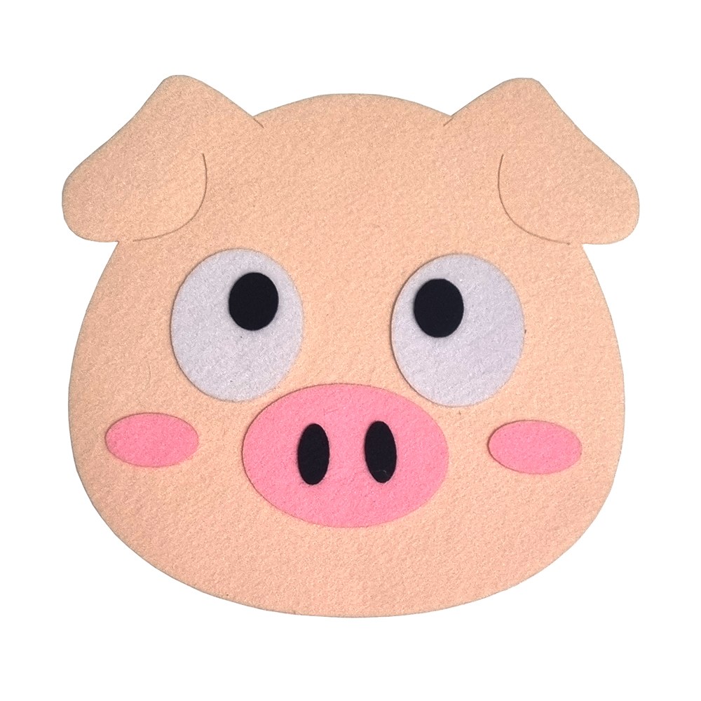 tr 토루랜드 역할놀이 펠트 동물머리띠 12지신 - 돼지 아동극 상황극 표현활동 연극놀이 펠트교구, 단품 3,500원