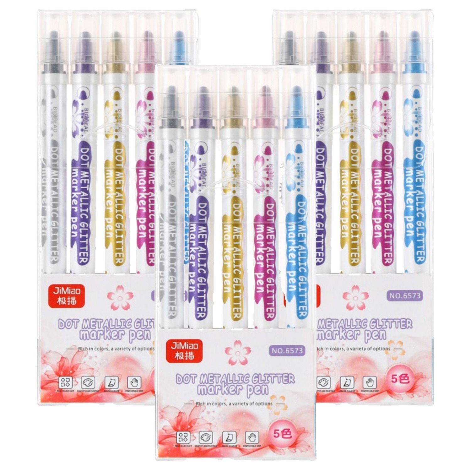 동아피엠에스 JIMIAO 도트 메탈 글리터 마카펜 16,200원