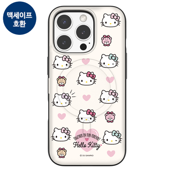 갤럭시 S 맥세이프 호환 산리오 캐릭터즈 러블리패턴 마그네틱 카드2장 도어 범퍼케이스 26,600원