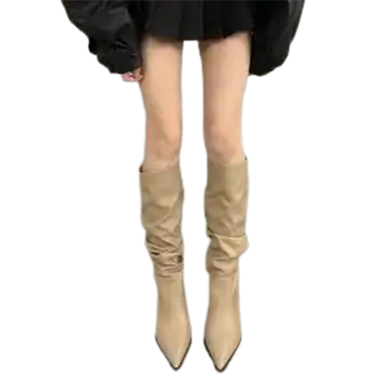 페이퍼먼츠 플리에라 하이힐 심플 롱 부츠 10270 27,460원