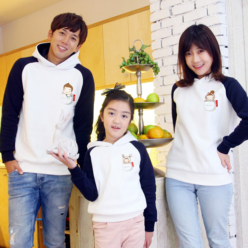 해피앤티 주머니쏙 가족티 기모나그랑 패밀리룩 26,900원