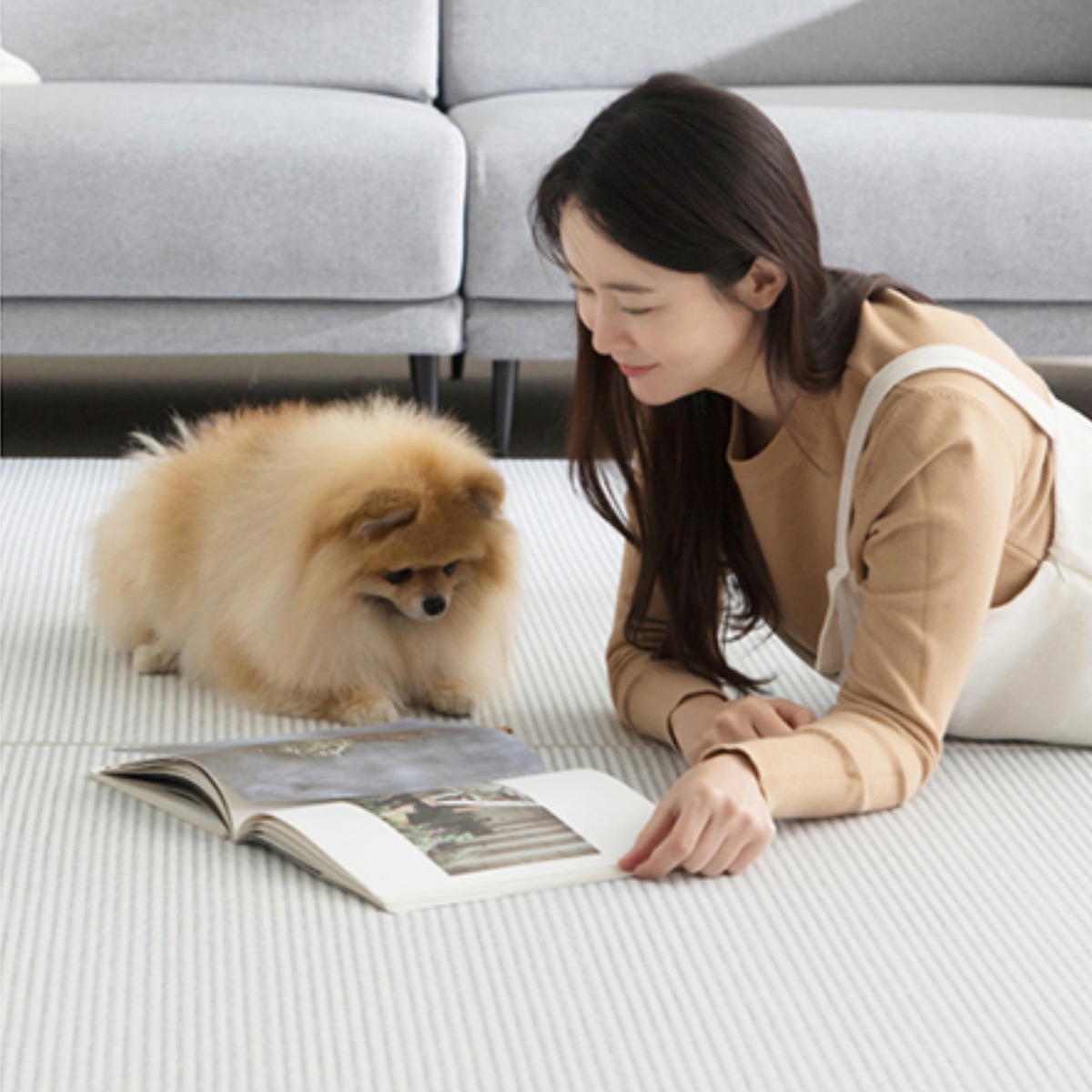 휴팡 15T 멀티 PVC 롤 강아지 매트 미끄럼방지 슬개골보호 27,100원