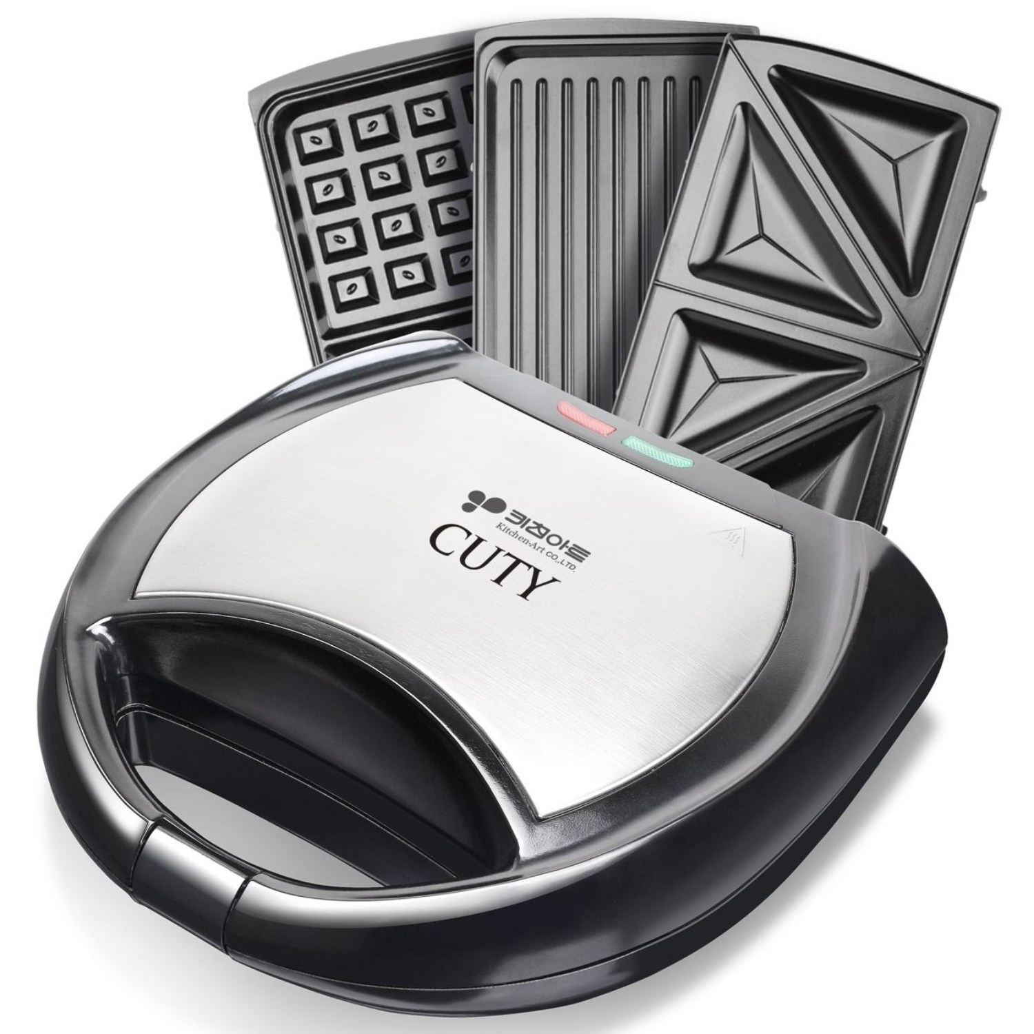 키친아트 2구 와플메이커 3종 플레이트 와플 기계 샌드위치 메이커 24,900원