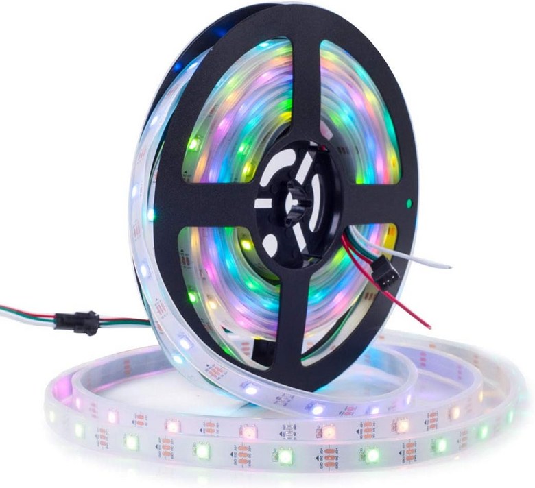 BTF LIGHTING WS2812B RGB ECO LED 스트립 체이스 이펙트 5050SMD 개별 주소 지정 가능 16 4FT 60픽셀 300픽셀 유연한 드림 컬러 IP30 침실 39,830원