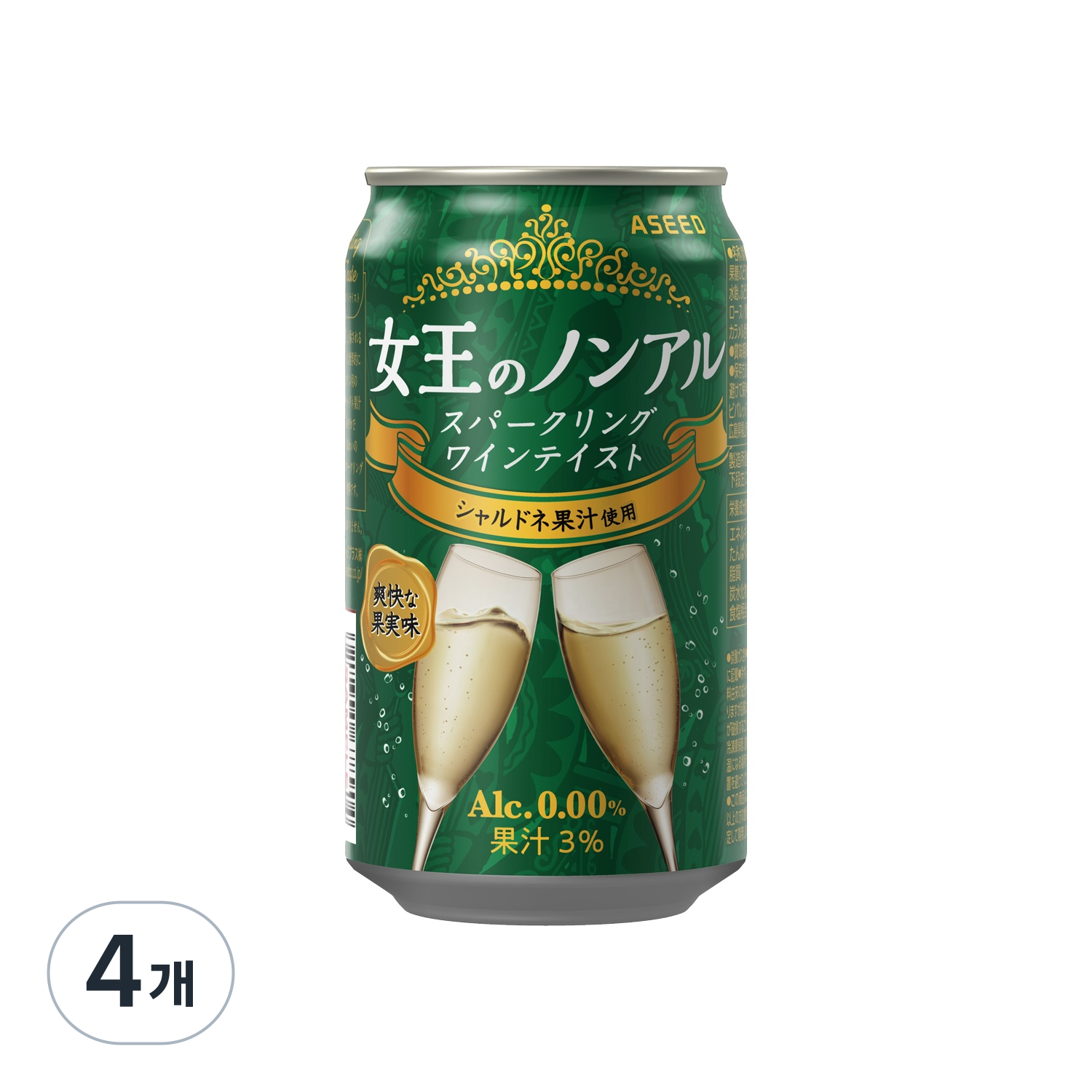 논알콜와인 여왕의 논아르 화이트 (샤르도네), 4개, 350ml 18,900원