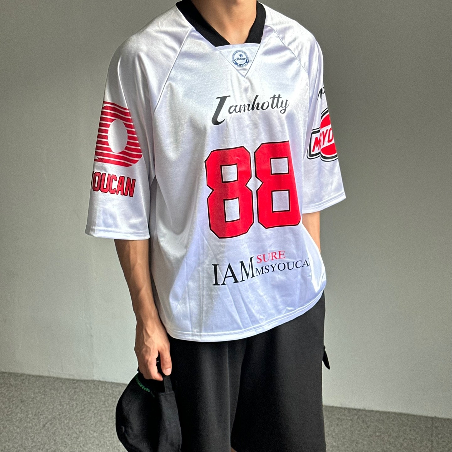 르위 오버핏 블록코어 럭비져지 짐웨어 반팔 티셔츠 유니폼 흠뻑쇼 코디 29,000원