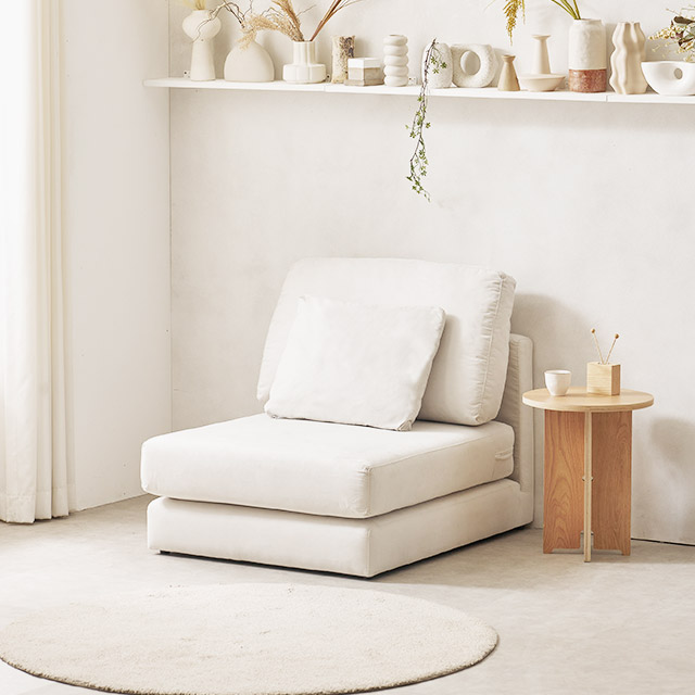 chaewoori 푹쉼 무빙 아쿠아텍스 기능성 패브릭 접이식 소파베드 1인용 암리스 소파 방문설치 198,000원