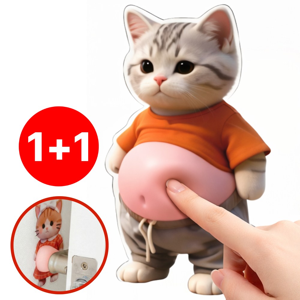 엘로레 말랑쫀득 뱃살 강아지 고양이 문콕방지 스티커 7,400원