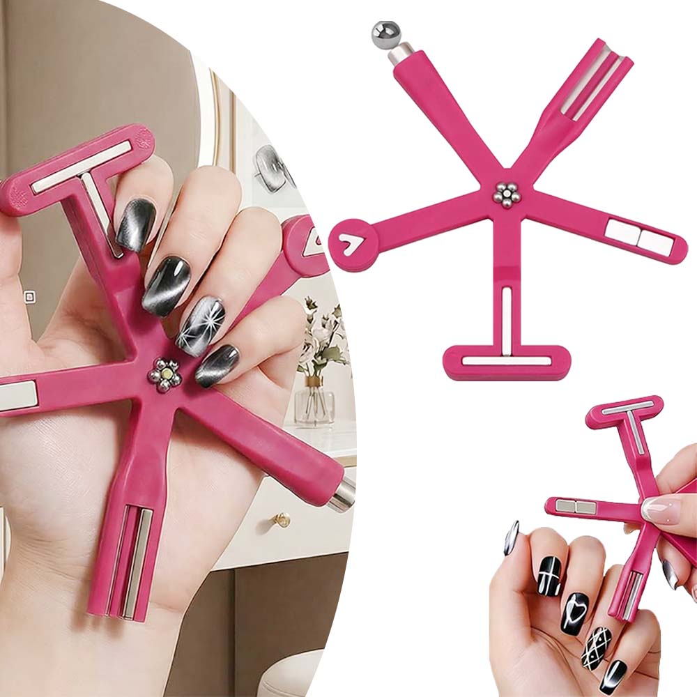 루베이 6in1 캣츠아이 자석 네일 도구 빠른 구현 효과 초보자 쉬운 사용 네일/젤네일/네일 도구, 1개, 붉은색 10,900원