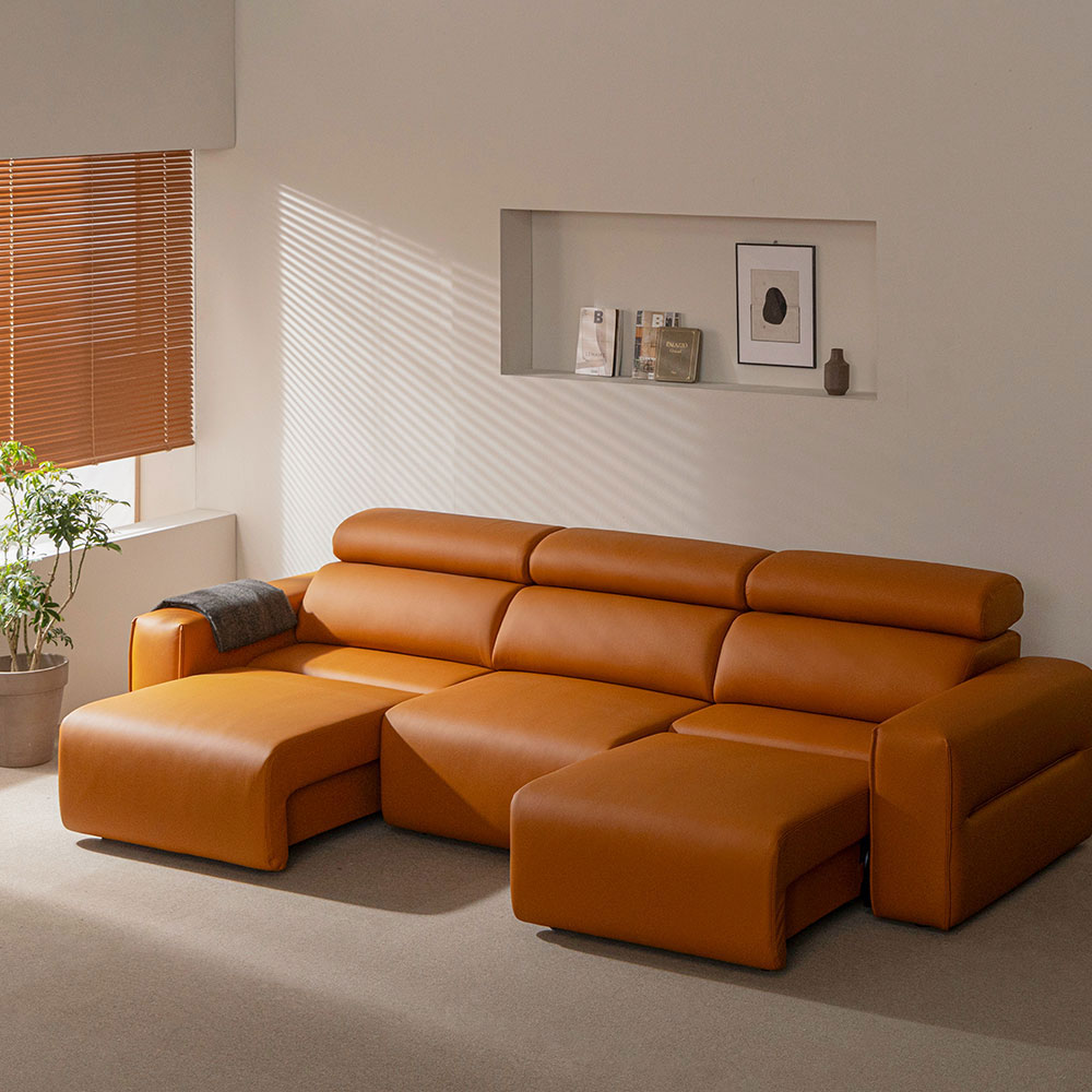 장인가구 조디 4인 전동 모션 슬라이딩 슬라이드 무빙 가죽 리클라이너 소파 1,039,000원