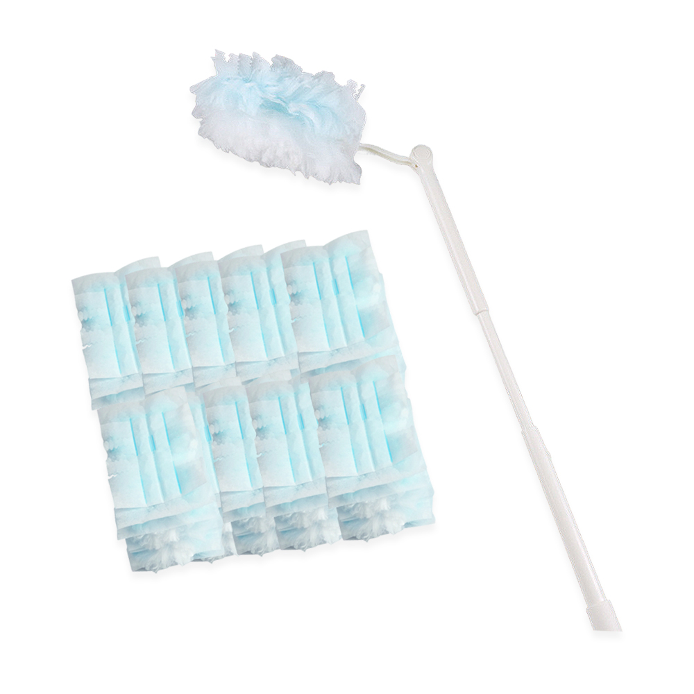 하루미 극세사 정전기 흡착 먼지털이, 1세트, 화이트블루 10,000원