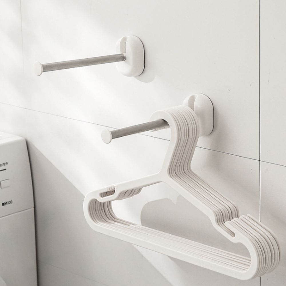 무타공 접이식 주방화장실 수건걸이, 1개, 스테인리스화이트 8,970원