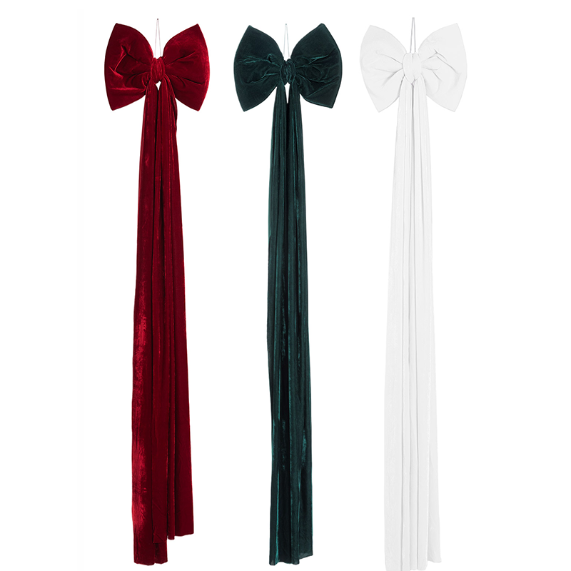 하하홈파티 크리스마스 대형 리본장식 1.8m 벨벳 트리 오너먼트 장식 29,900원