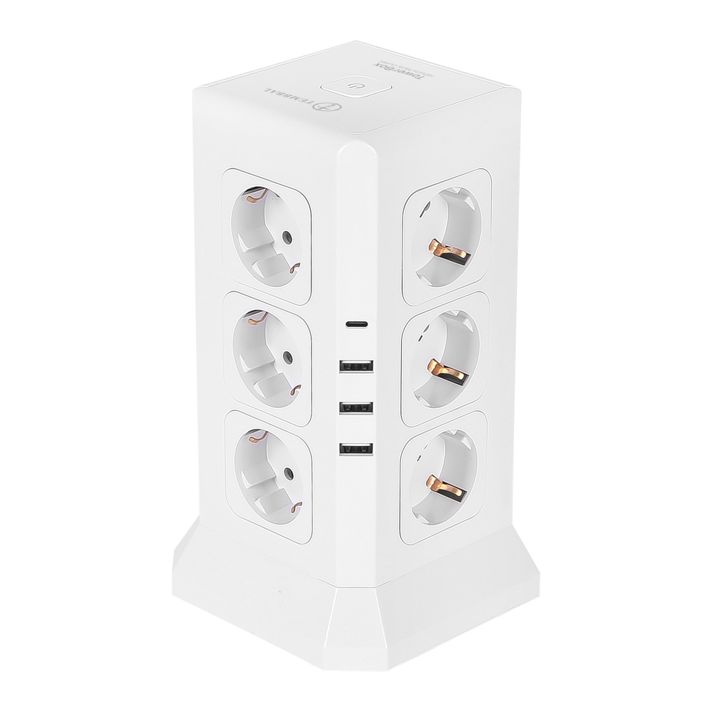 템빨 고용량 타워형 멀티탭 멀티콘센트 4000W 16구 2M 타워박스 화이트 KC인증 38,800원