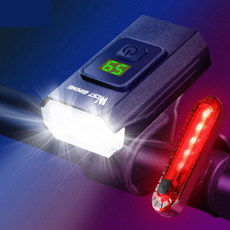 시그니처베이지 웨스트바이킹 자전거 라이트 전조등 후레쉬 후미등 세트 YPZ384, 1개, 블랙 15,900원