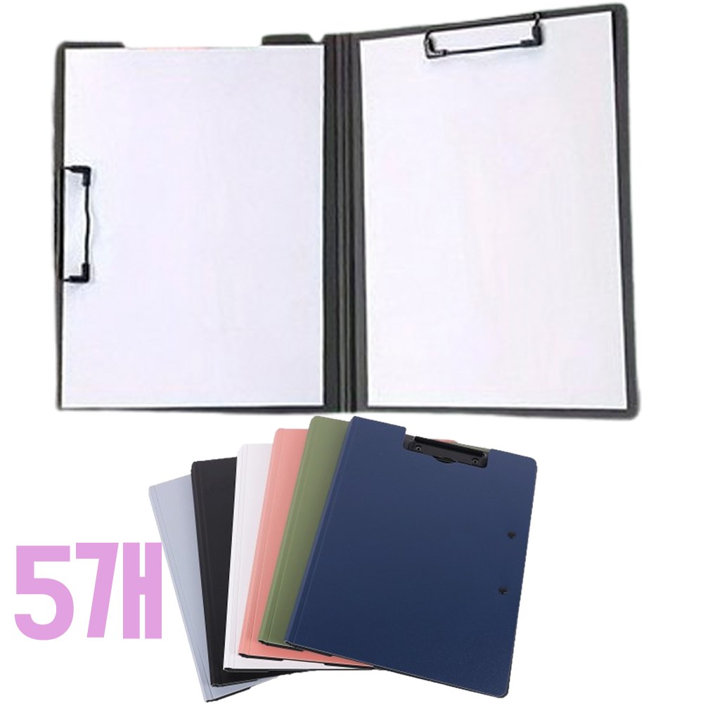 leoq 양방향 두꺼운 a4 더블 클립보드 덮개형, 블랙, 5개 15,000원