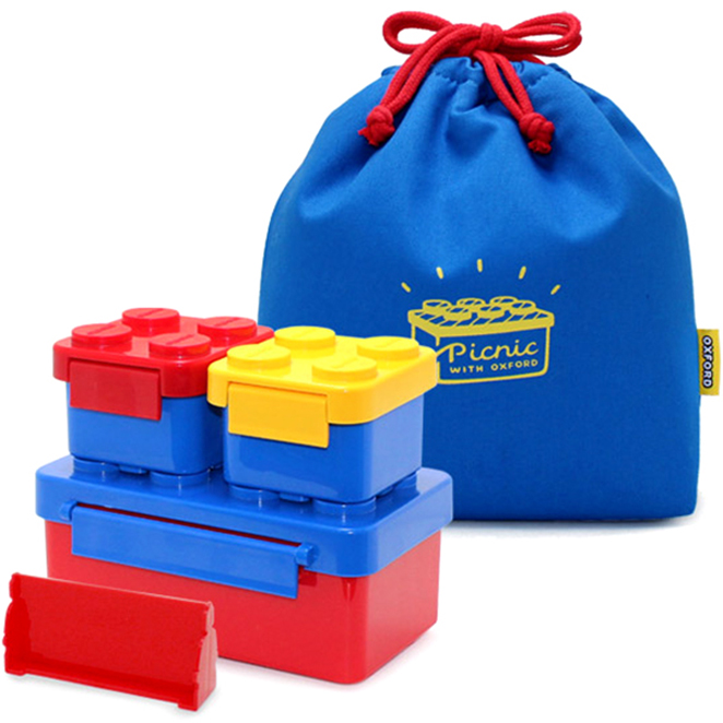 옥스포드 아동용 블럭 런치박스 + 보온보냉 파우치 21,700원