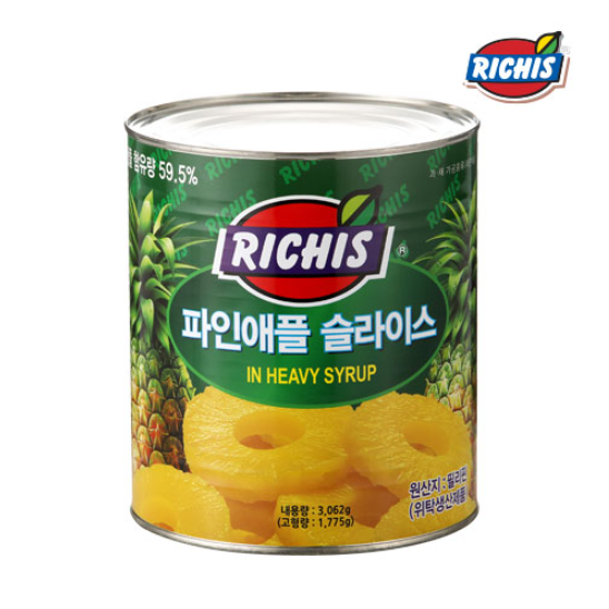 리치스 슬라이스 파인애플 통조림 37,340원