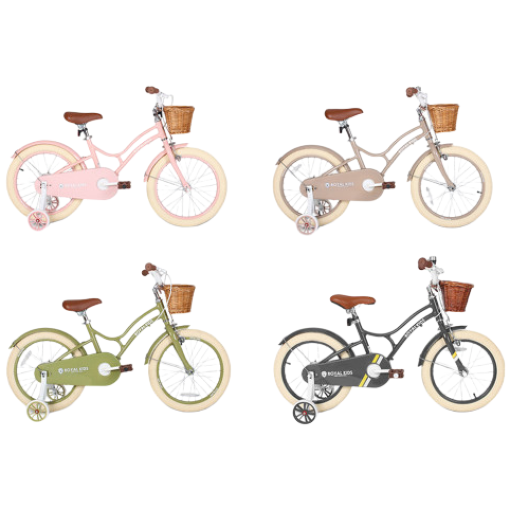 로얄키즈 클래식 어린이자전거 유아 14인치 16인치 18인치, 밀크티, 1개 239,000원