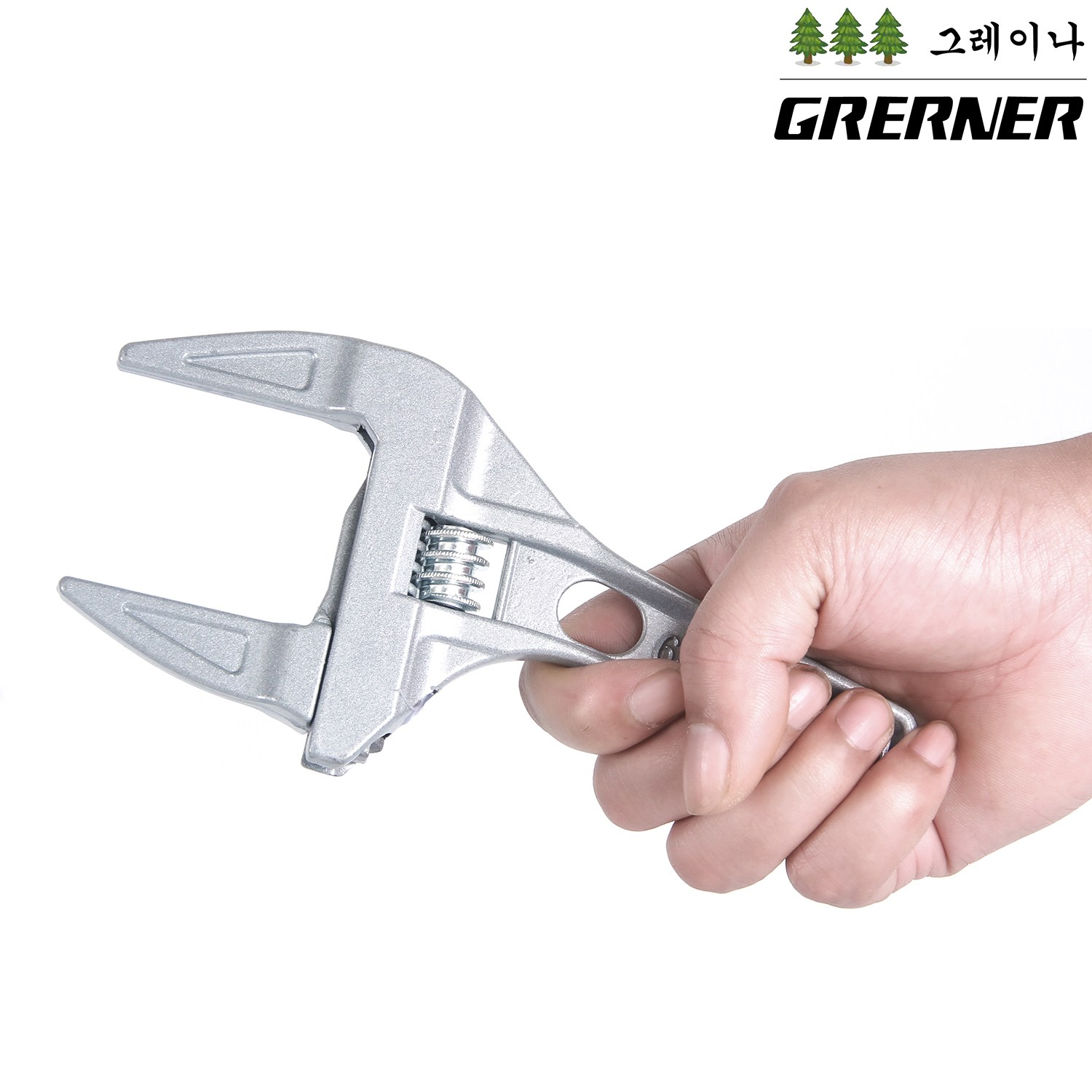 그레이나 초강력 조절식 몽키스패너 너트렌치 만능 공구 6~68mm 수전 배수관 싱크대 배관 설치 정비용 필수 공구, 1개 13,500원