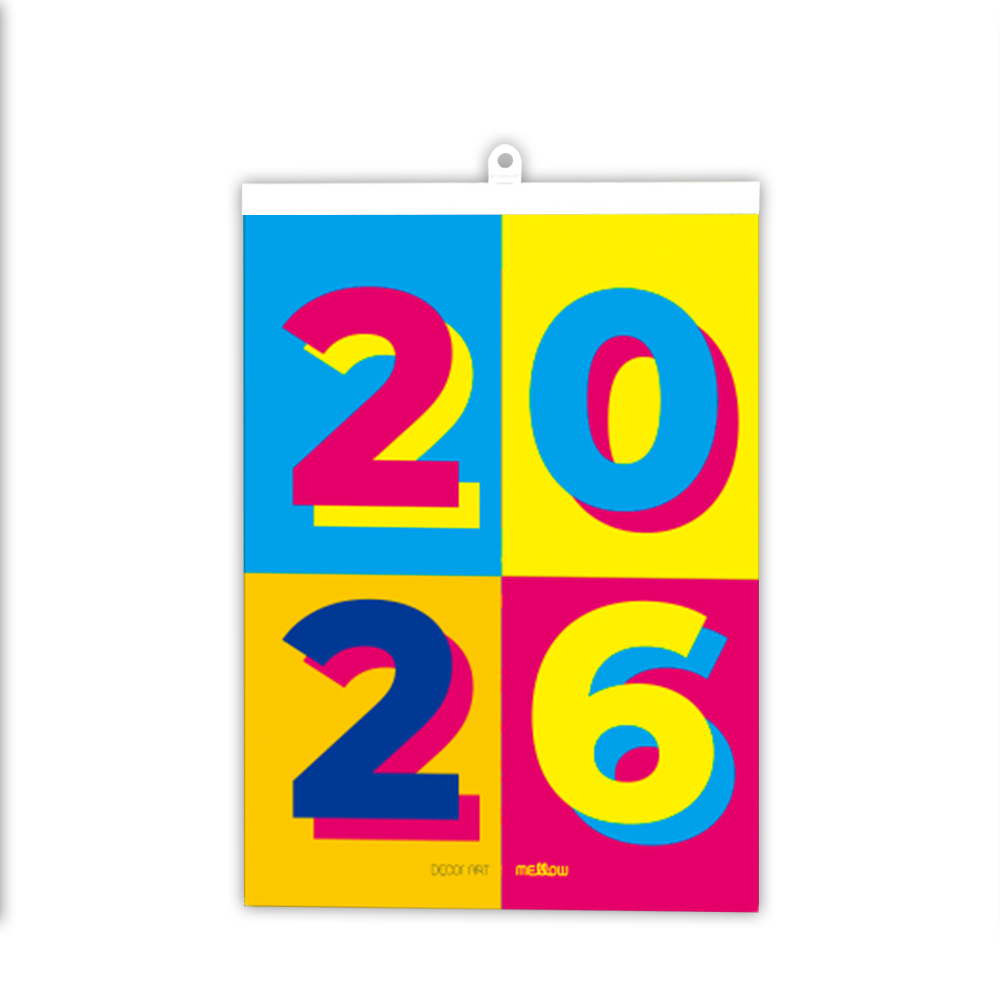 데코아르 멜로우 비비드 2026 우드& 플라스틱 홀더 벽걸이 달력, 1개, 플라스틱 홀더 12,900원