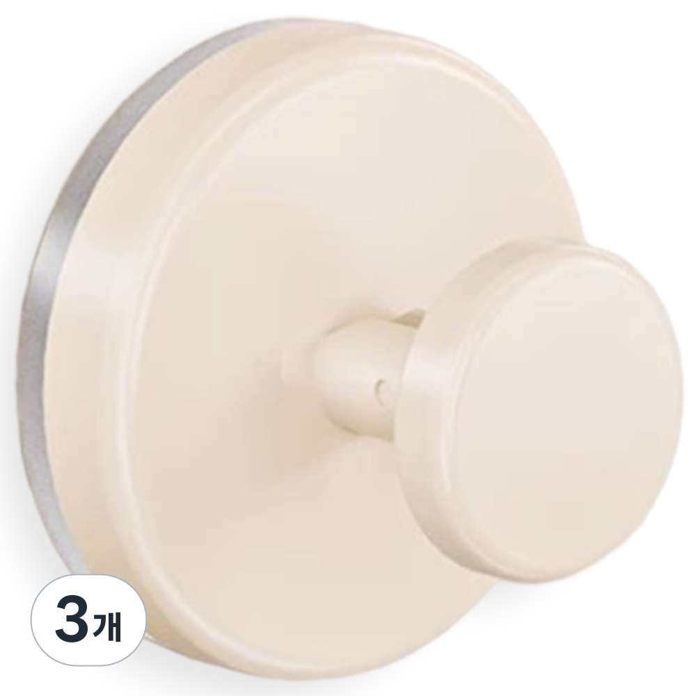 내집클로버 흡착식 다용도 착붙 걸이, 3개, 아이보리 14,690원
