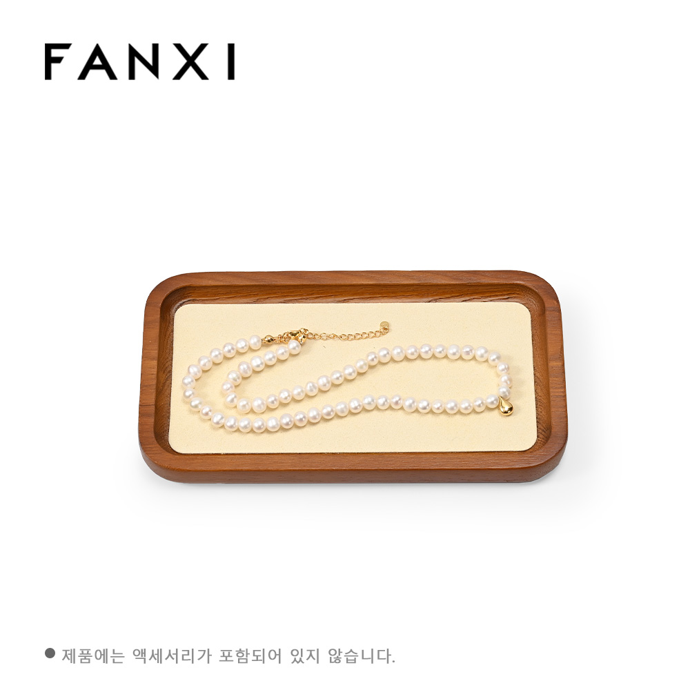 FANXI 원목 현관 보석 트레이 정리함 악세사리 트레이 전시판 우드 소품 시계 진열판 귀걸이 반지 보관함 전시대 귀걸이 보관함 현관 장식용 매장전시용 도구 촬영용 친구선물, 베이지 24,500원