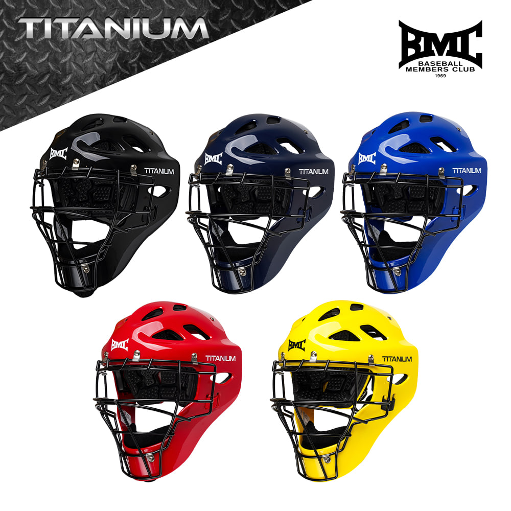 BMC 티타늄 시리즈. 일체형 포수 헬멧 5color, 1개, BTH-02 NAVY 278,000원