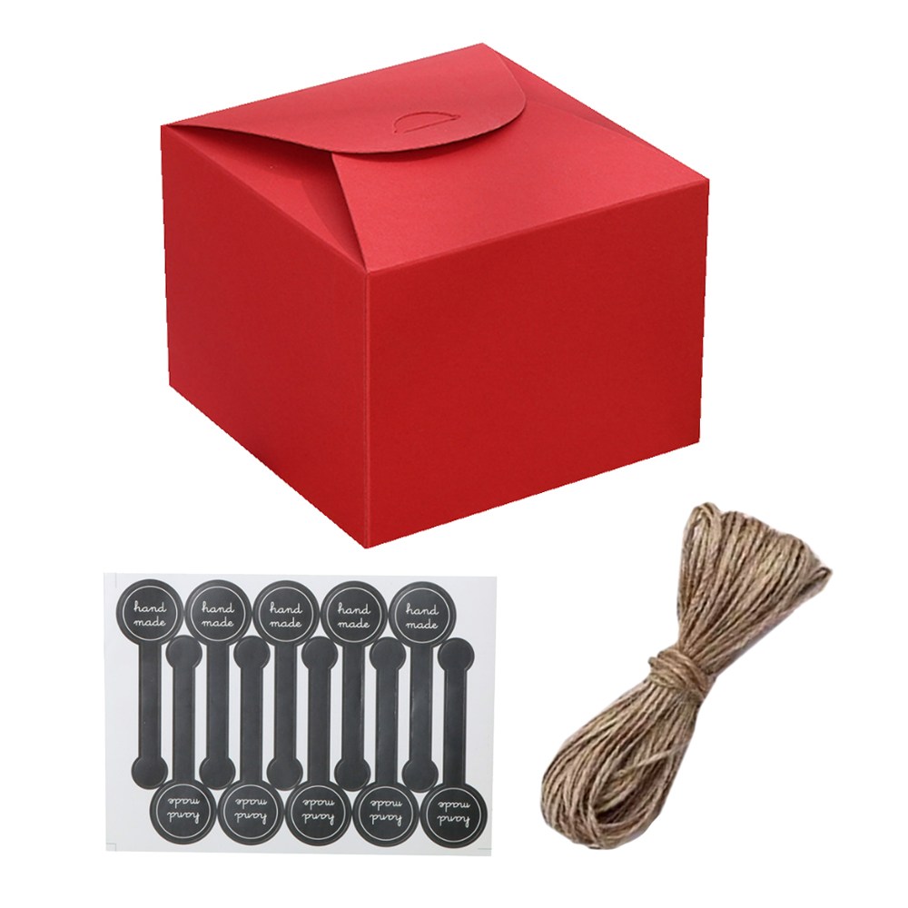 방구석상인 심플 미니 소형 선물상자+스티커+마끈 14,200원