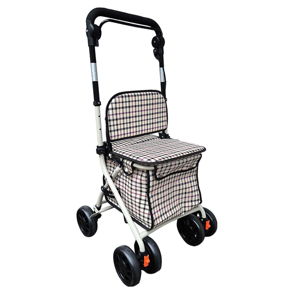 실버카 다용도 어르신 보행 보조차 미끄럼 방지 초경량 어르신용 할머니용 Bysen, 1개 189,000원