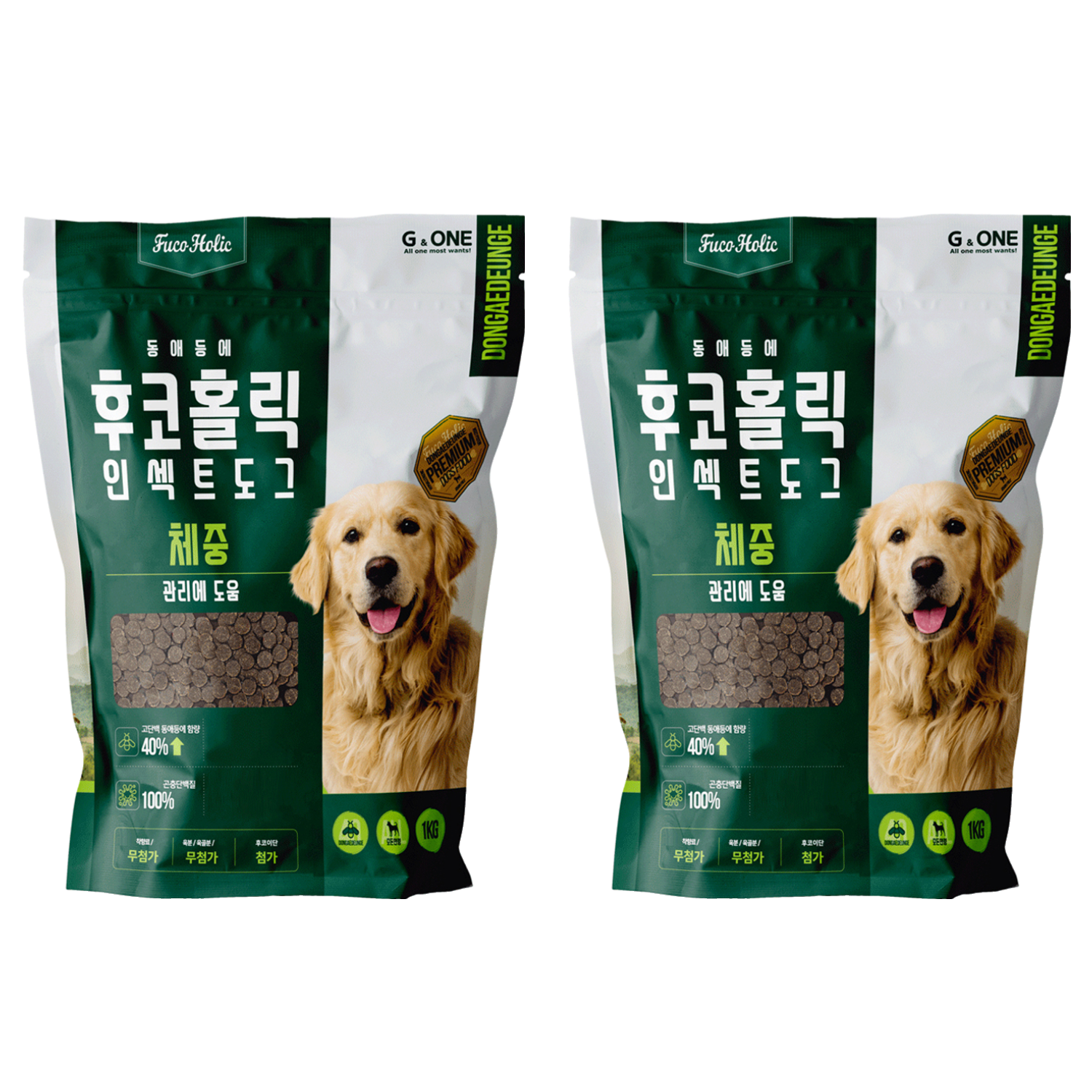 후코홀릭 전연령 도그 동애등에 프리미엄 체중 소프트사료, 곤충, 1kg, 2개 29,500원