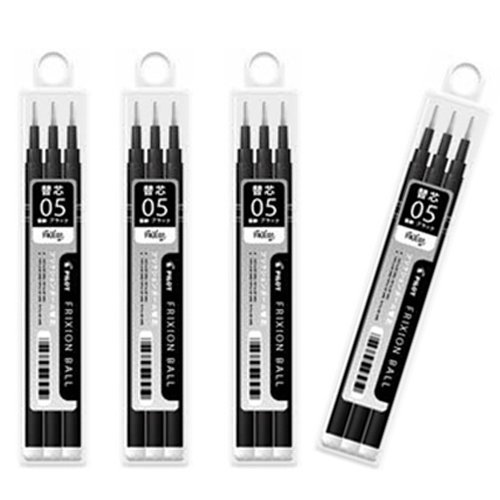 파이롯트 프릭션 지워지는 노크 볼펜 흑색 리필심 4개 세트 11,690원