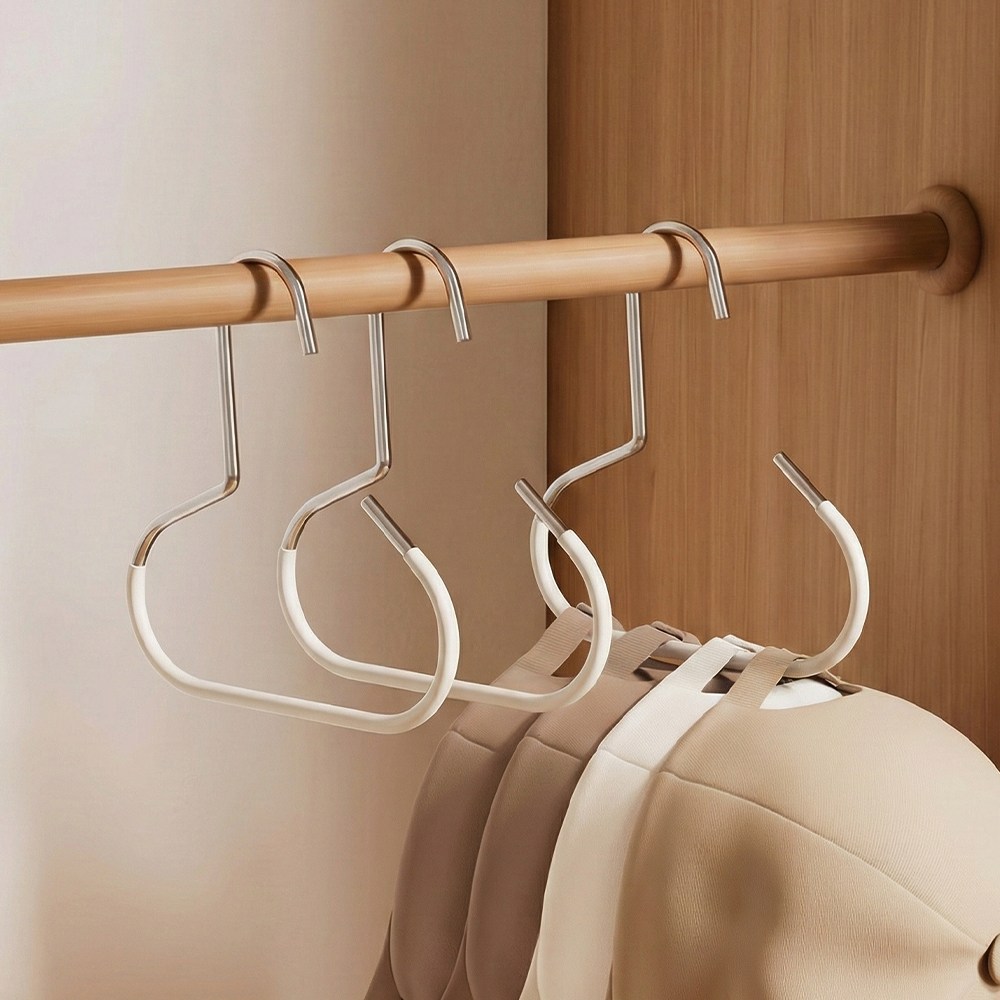 논슬립 커브형 모자 & 스카프걸이 10p 20p, 10개, 화이트 5,900원