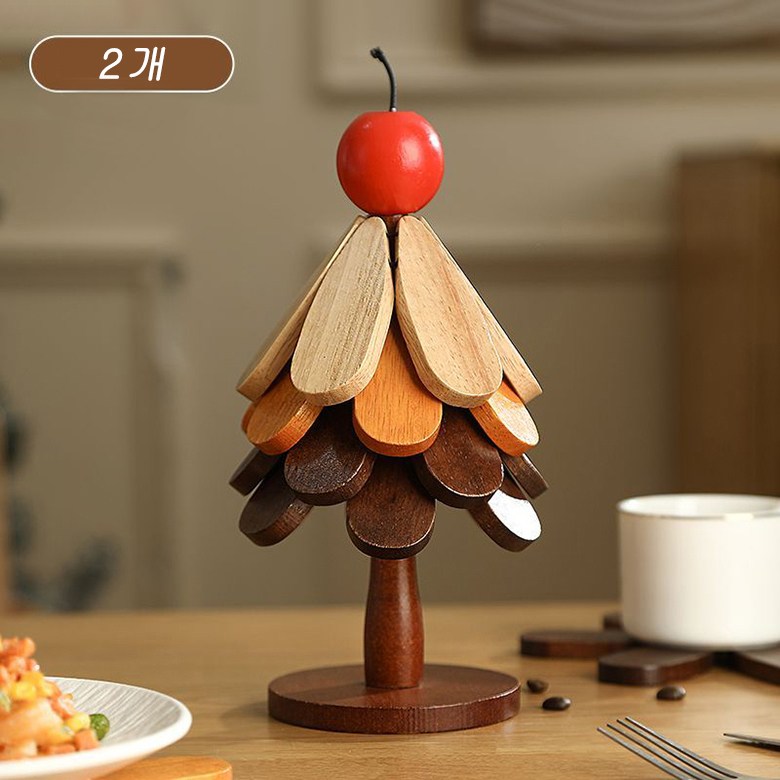 ORZQU 트리 냄비받침 나무받침 식탁 테이블매트 집들이 선물 테이블 매트 10,000원