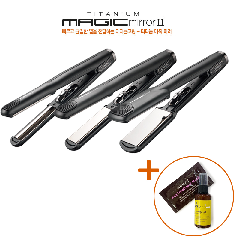 그리에이트 티타늄 매직미러2 전문가용 매직기 볼륨 고데기 사은품증정, 블랙, M 미디움 (판형)- 24mm 98,910원