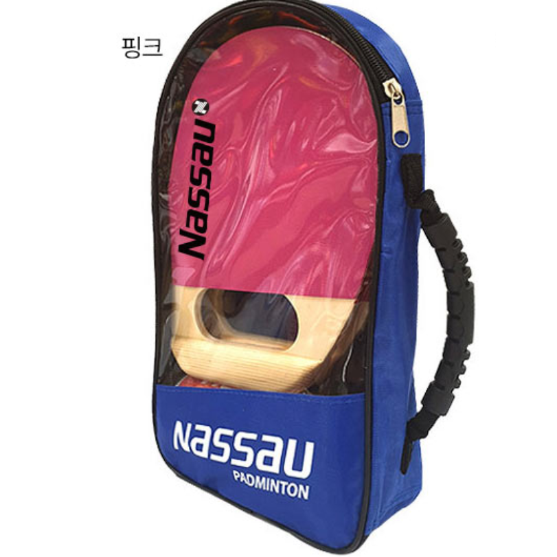 낫소 패드민턴 세트 라켓2+셔틀콕3+보관가방 학교체육 실내체육 뉴스포츠, 1세트, 핑크 19,400원
