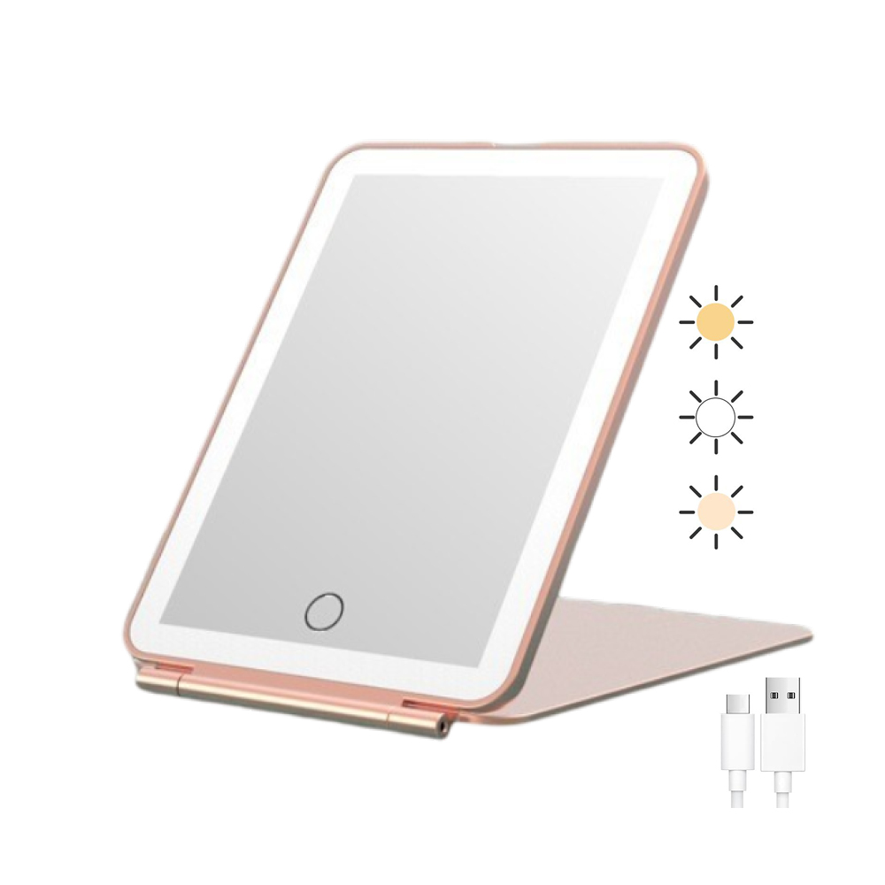 바이샌드 충전식 메이크업 LED 탁상거울 14,350원