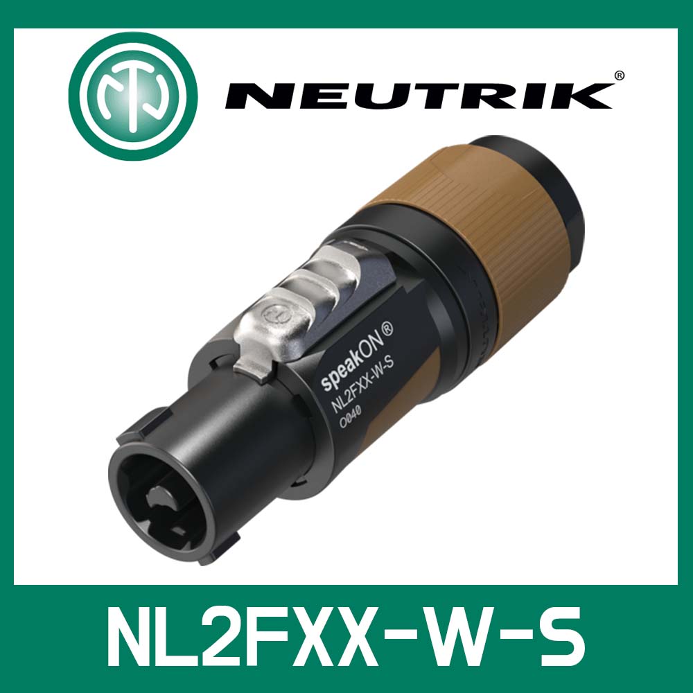 뉴트릭 NL2FXX-W-S 스피콘 스피커 커넥터 2핀 신형 Neutrik 3개 묶음 (NL2FX 대체/삼아정품) 6,100원