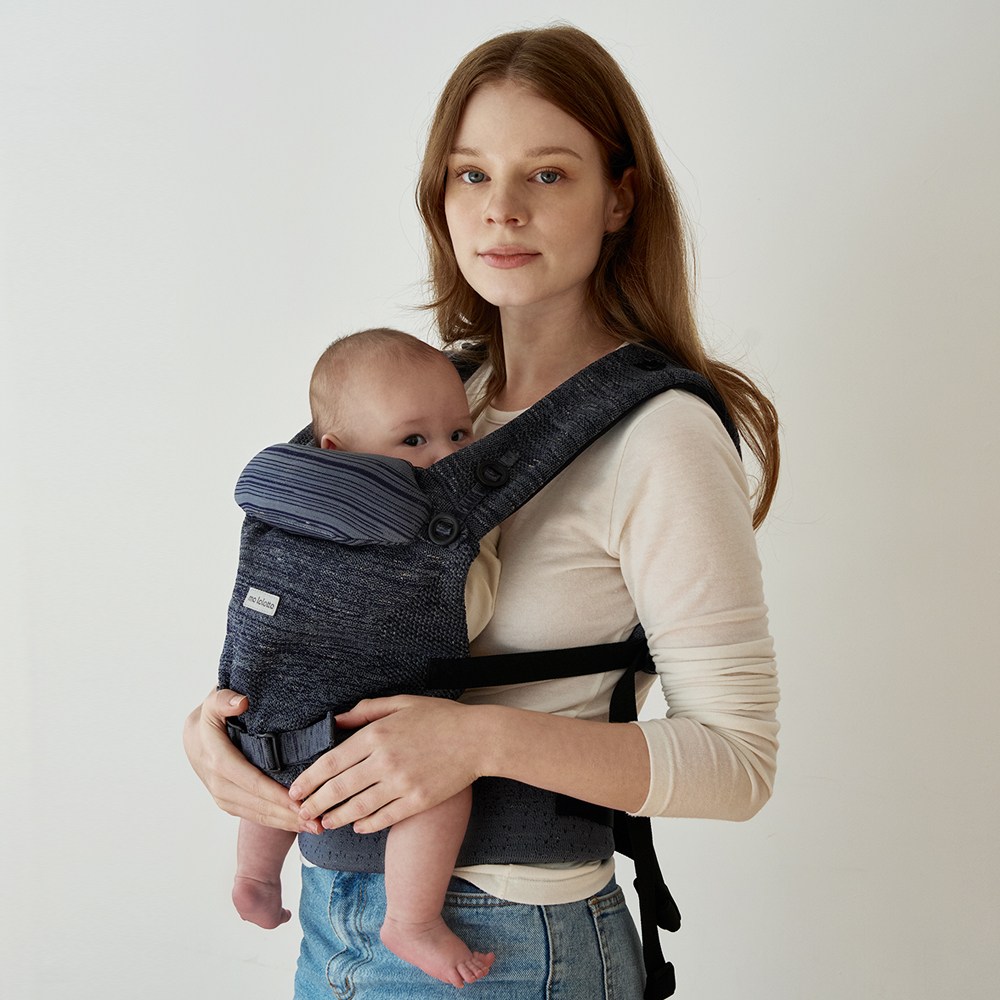 마롤로뜨 아기띠 니트 매쉬 가볍고 편한 경량 신생아 어부바 침받이 포켓 힙시트 슬링띠, 딥 네이비 69,000원