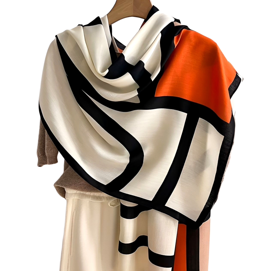 쁘띠엘라 명품스타일 롱스카프 사계절 머플러, 오렌지, 1개 17,600원