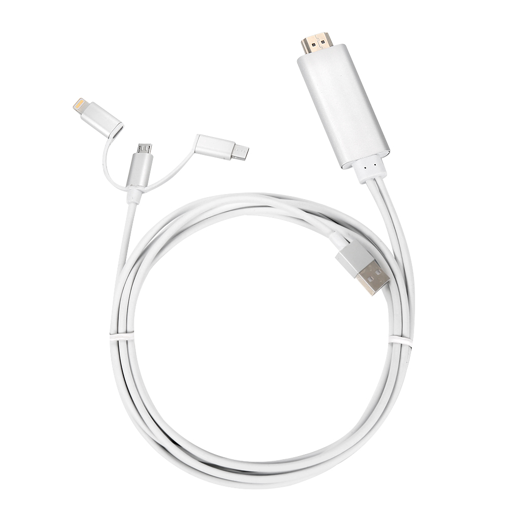 NEXT-840A 아이폰/스마트폰 to 3 in 1 HDMI 미러링케이블 2M 19,700원