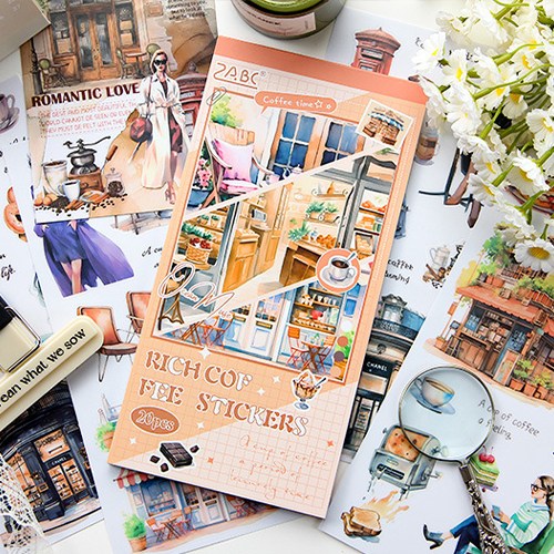 앨리스앤 빈티지다꾸 인물&조경 스티커북 힐링 타임 8,700원