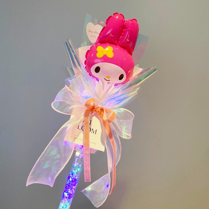 [로기블룸] 산리오 캐릭터 미니 풍선 응원봉 꽃다발 어린이집 발표회 재롱잔치 학예회 졸업식 꽃다발 12,900원