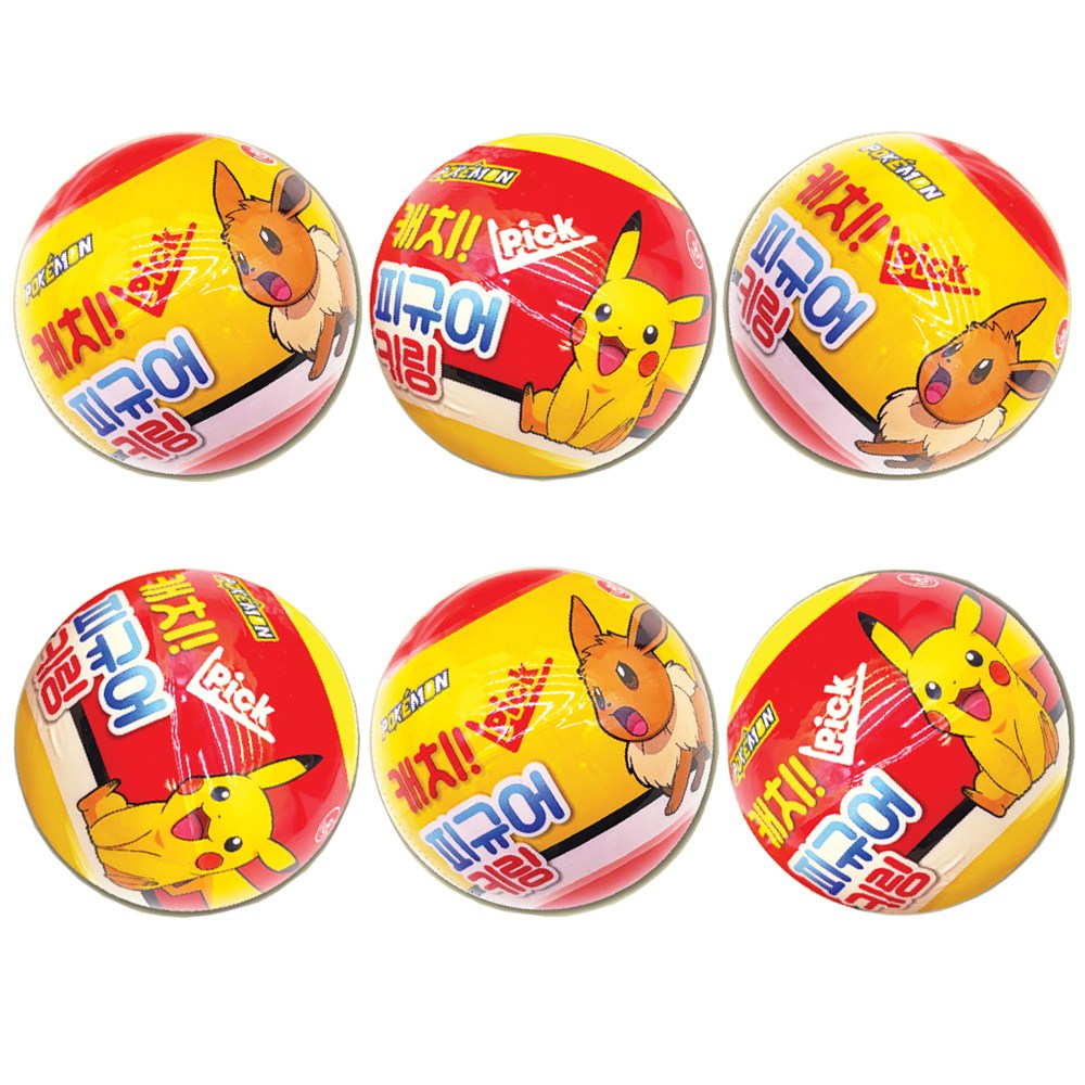 포켓몬 캐치 PICK 피규어 캡슐 키링 손가락 인형, 6개, 혼합색상 24,000원