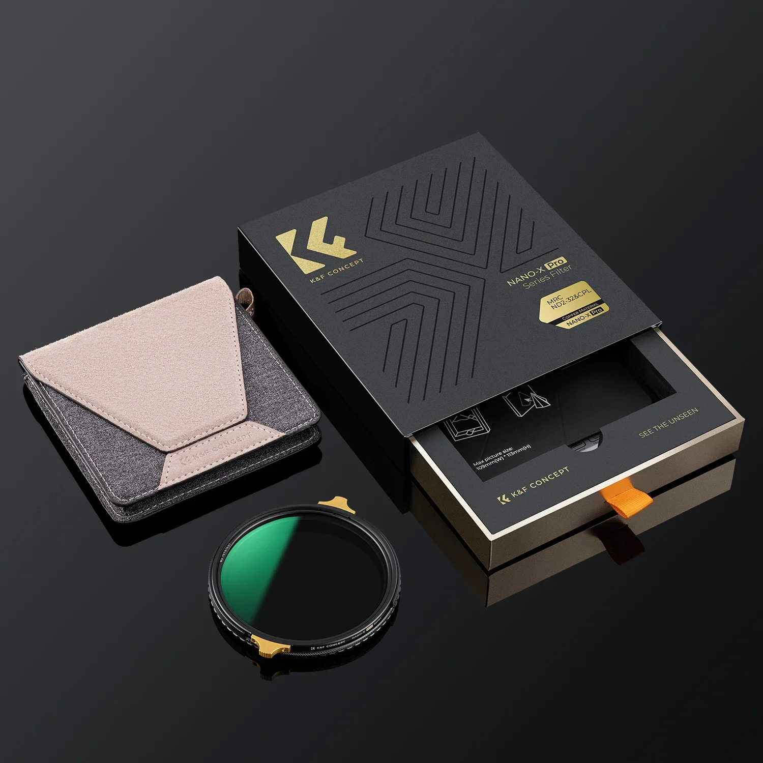 K&F Concept 2in1 CPL&ND2-32 필터 황동 프레임 36 멀티 코팅 그린 광학 유리 67mm 카메라 렌즈 321,000원